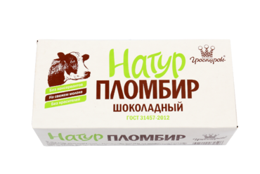 Мороженое «Гроспирон» Натур пломбир шоколадный, 240 г Мороженое «Гроспирон» Натур пломбир шоколадный, 240 г