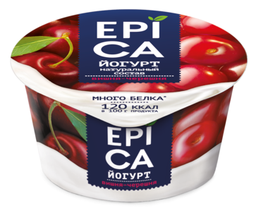 Йогурт 4.8% «Epica» вишня-черешня, 130 г Йогурт 4.8% «Epica» вишня-черешня, 130 г