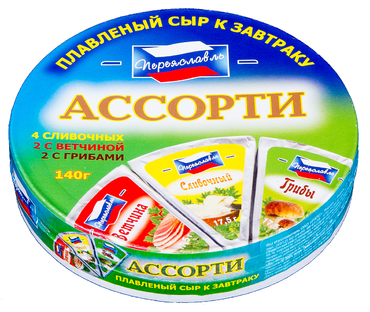 Сыр плавленый 40% «Переяславль» ассорти, 140 г Сыр плавленый 40% «Переяславль» ассорти, 140 г