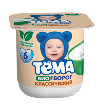 Биотворог 5% «Тёма» классический, 100 г Биотворог 5% «Тёма» классический, 100 г