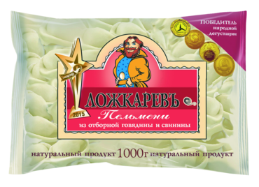 Пельмени «Ложкарев» из говядины и свинины, 1 кг Пельмени «Ложкарев» из говядины и свинины, 1 кг