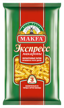Макароны «Makfa» Спиральки Экспресс, 400 г Макароны «Makfa» Спиральки Экспресс, 400 г
