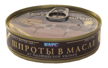 Шпроты «Барс» в масле, 160 г Шпроты «Барс» в масле, 160 г