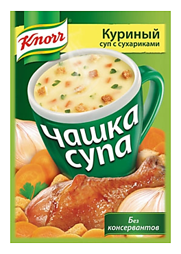 Суп куриный «Knorr Чашка супа» с сухариками, 16 г