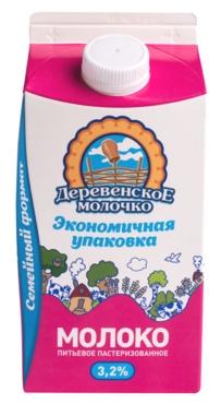 Молоко 3.2% «Деревенское молочко», 1,4 кг Молоко 3.2% «Деревенское молочко», 1,4 кг