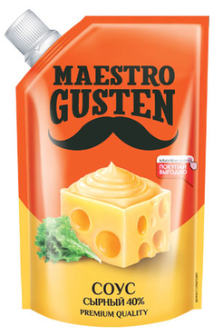 Соус «Maestro Gusten» сырный, 200 г Соус «Maestro Gusten» сырный, 200 г