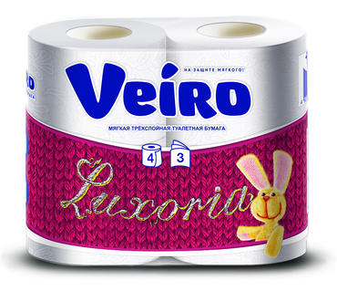 Туалетная бумага трехслойная «Veiro» LUXORIA Туалетная бумага трехслойная «Veiro» LUXORIA
