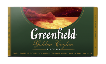 Чай черный «Greenfield» Golden Ceylon, 25 пакетиков Чай черный «Greenfield» Golden Ceylon, 25 пакетиков