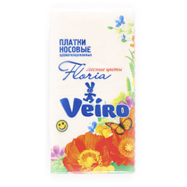 Платочки носовые «Veiro» арома 3 слоя, 10 шт Платочки носовые «Veiro» арома 3 слоя, 10 шт