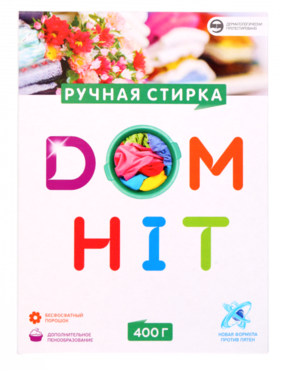 Стиральный порошок для ручной стирки «DomHit», 400 г Стиральный порошок для ручной стирки «DomHit», 400 г