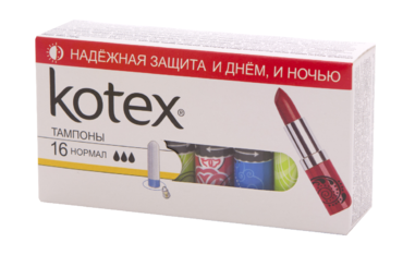 Тампоны «Kotex» нормал, 16шт Тампоны «Kotex» нормал, 16шт
