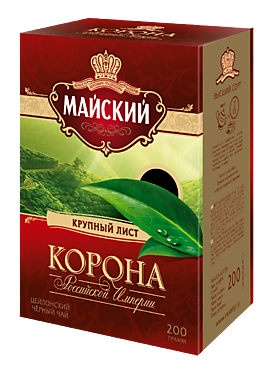Чай черный «Майский» Корона Российской империи, 200 г