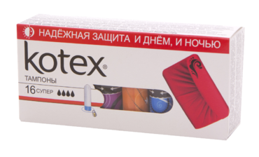 Тампоны «Kotex» супер, 16шт Тампоны «Kotex» супер, 16шт