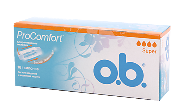 Тампоны «OB» Pro Comfort супер, 16шт