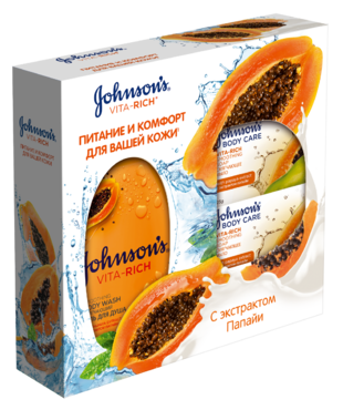Гель и мыло «Johnson's Vita-Rich» с экстрактом папайи Гель и мыло «Johnson's Vita-Rich» с экстрактом папайи