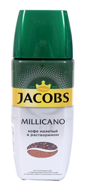 Кофе «Jacobs Monarсh» Millicano, молотый в растворимом, 95 г Кофе «Jacobs Monarсh» Millicano, молотый в растворимом, 95 г