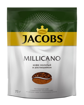 Кофе «Jacobs Monarсh» Millicano, молотый в растворимом, 75 г Кофе «Jacobs Monarсh» Millicano, молотый в растворимом, 75 г
