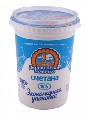 Сметана 15% «Деревенское молочко», 500 г Сметана 15% «Деревенское молочко», 500 г