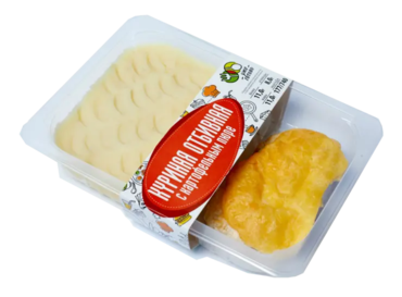 Куриная отбивная с картофельным пюре, 315 г Куриная отбивная с картофельным пюре, 315 г