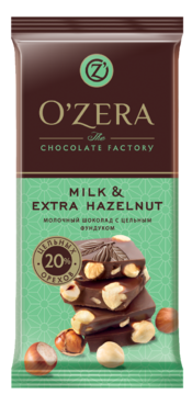 Шоколад «OZera» Milk & Extra Hazelnut, 90 г Шоколад «OZera» Milk & Extra Hazelnut, 90 г