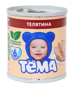 Пюре «Тёма» Телятина, 100 г Пюре «Тёма» Телятина, 100 г