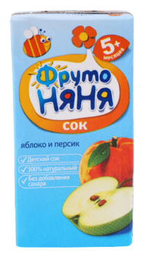 Сок детский «ФрутоНяня» Яблоко и персик, 500 мл Сок детский «ФрутоНяня» Яблоко и персик, 500 мл
