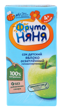 Сок детский «ФрутоНяня» Яблоко, 200 мл Сок детский «ФрутоНяня» Яблоко, 200 мл