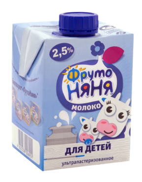 Молоко ультрапастеризованное 2.5% «ФрутоНяня» для раннего возраста, 500 мл Молоко ультрапастеризованное 2.5% «ФрутоНяня» для раннего возраста, 500 мл