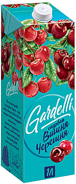 «Gardelli», нектар «Садовая вишня-черешня», 1л