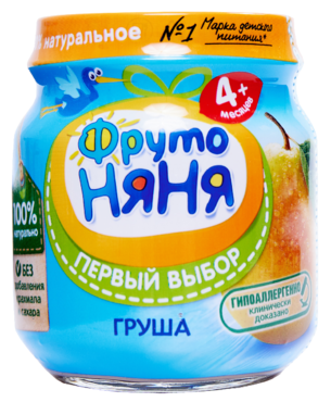 Пюре «ФрутоНяня» Груша, 100 г Пюре «ФрутоНяня» Груша, 100 г