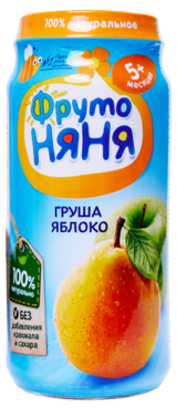 Пюре «ФрутоНяня» Груша и яблоко, 250 г Пюре «ФрутоНяня» Груша и яблоко, 250 г