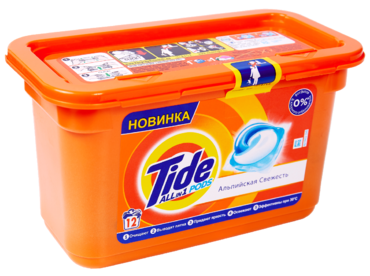 Капсулы для стирки «Tide» Альпийская свежесть, 12 шт, 440 г Капсулы для стирки «Tide» Альпийская свежесть, 12 шт, 440 г