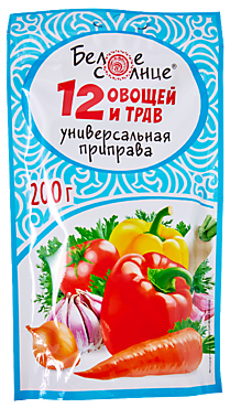 Приправа 12 овощей и трав «Белое солнце», 200 г