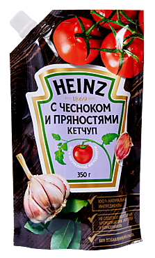 Кетчуп «Heinz» с чесноком и пряностями, 350 г