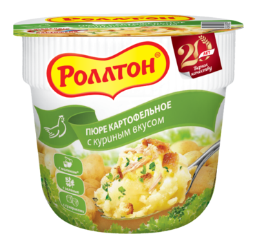 Пюре картофельное «Роллтон» со вкусом курицы, 40 г Пюре картофельное «Роллтон» со вкусом курицы, 40 г