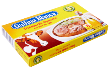 Бульон быстрого приготовления «Gallina Blanca» Говяжий, на косточке, 80 г Бульон быстрого приготовления «Gallina Blanca» Говяжий, на косточке, 80 г