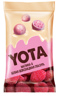 Драже «Yota» хрустящий шарик в малиновой глазури, 40 г Драже «Yota» хрустящий шарик в малиновой глазури, 40 г
