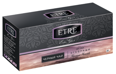 Чай «Etre» Earl Grey черный с бергамотом, 25 пакетиков, 50 г Чай «Etre» Earl Grey черный с бергамотом, 25 пакетиков, 50 г