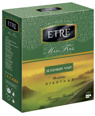 Чай зеленый «Etre» Mao Feng, 100 пакетиков, 200 г Чай зеленый «Etre» Mao Feng, 100 пакетиков, 200 г