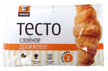Тесто слоеное «Bonape» дрожжевое, 470 г Тесто слоеное «Bonape» дрожжевое, 470 г