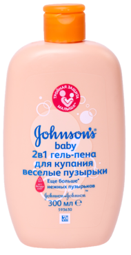 Гель-пена для купания «Johnson's baby» Веселые пузырьки, 300 мл Гель-пена для купания «Johnson's baby» Веселые пузырьки, 300 мл