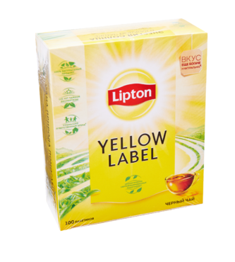 Чай черный «Lipton» Yellow Label 100пак Чай черный «Lipton» Yellow Label 100пак
