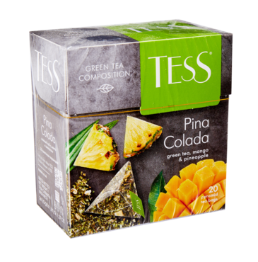 Чай зеленый «Tess» Pina Colada, 20 пакетиков Чай зеленый «Tess» Pina Colada, 20 пакетиков