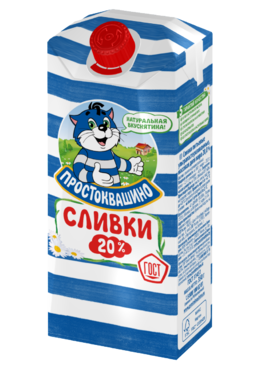 Сливки 20% «Простоквашино», 350 г Сливки 20% «Простоквашино», 350 г