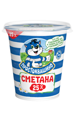 Сметана 25% «Простоквашино», 315 г Сметана 25% «Простоквашино», 315 г