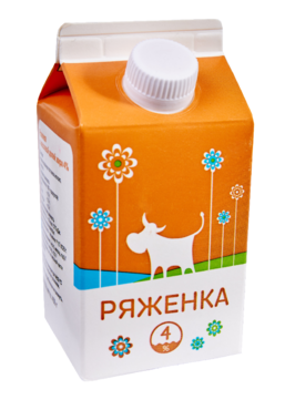 Ряженка 4%, 450 г Ряженка 4%, 450 г