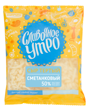 Сыр 50% «Сливочное утро» Сметанковый тертый, 90 г Сыр 50% «Сливочное утро» Сметанковый тертый, 90 г