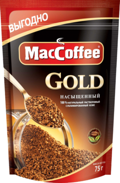 Кофе растворимый сублимированный «MacCoffee» Gold, 75 г Кофе растворимый сублимированный «MacCoffee» Gold, 75 г
