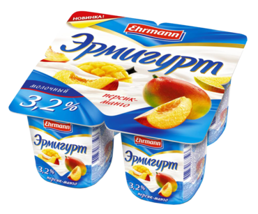 Йогуртный продукт 3.2% «Эрмигурт» Персик-манго, 100 г Йогуртный продукт 3.2% «Эрмигурт» Персик-манго, 100 г