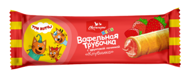 Вафельная трубочка «Свитлогорье» Три кота, с наполнителем «Клубничный», 35 г Вафельная трубочка «Свитлогорье» Три кота, с наполнителем «Клубничный», 35 г